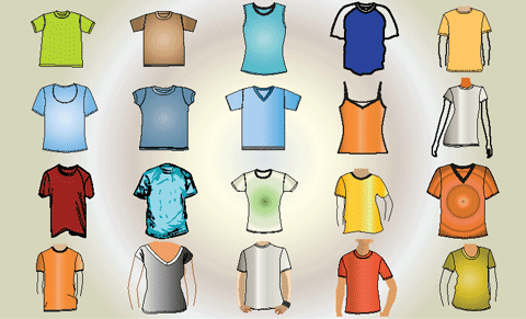 File Name: Free Vector T-Shirt Template