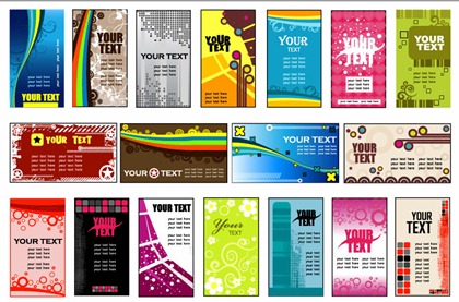 18 Vector Variety of Practical Card Background Templates