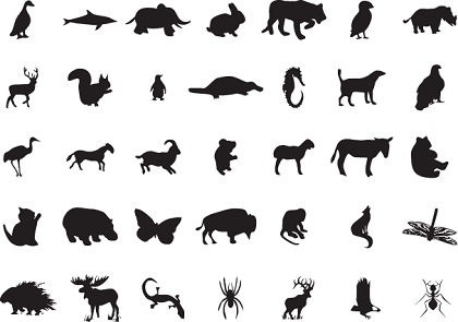 88 Free Vector Animal Silhouettes | Free Vector Graphics ...