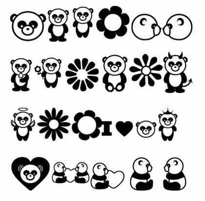 Vector Symbols Free on Free Vector Cartoon Pandas   Free Vector Graphics   All Free Web