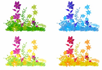Free Vector Flower Patch