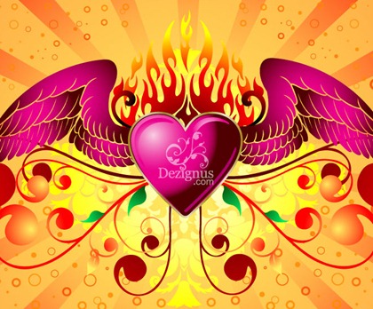 Free Vector Graphic - Winged Heart