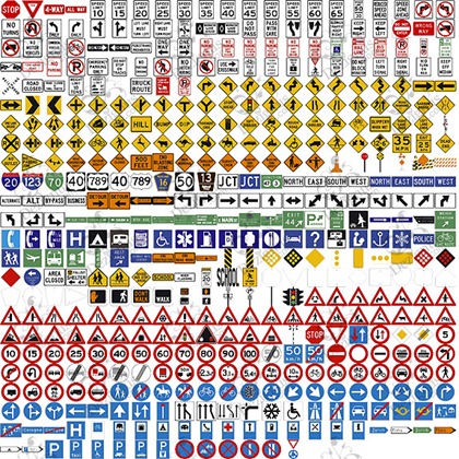 500  Free Vector Traffic Signs  Free Vector Graphics  All Free Web 