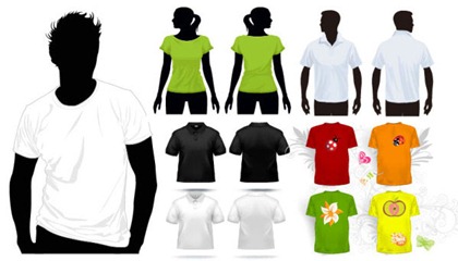 Free Vector T-Shirt Template Free Vector T-Shirt Template