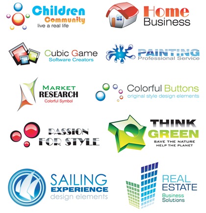 Logo Design  on Colorful Logo Design Elements   Free Vector Graphics   All Free Web