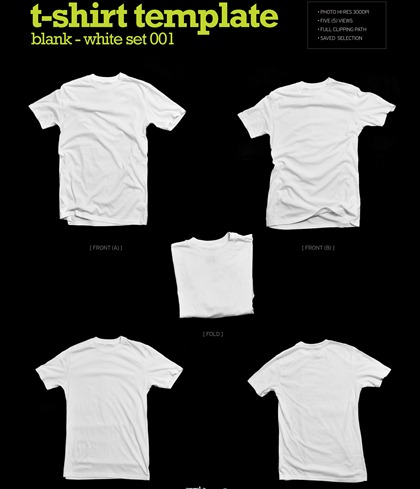 blank t shirt design template. T Shirt Template Blank-white