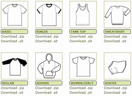 Shirt Layout Template (JPG)