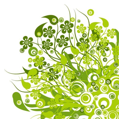 Vector Clip  Free on Green Floral Vector Graphic   Free Vector Graphics   All Free Web