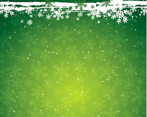 Christmas Wallpaperbackgrounds on Green Snowflake The Christmas Theme Vector Background Material