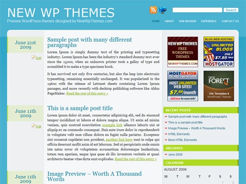 Free WordPress Theme - Blog Station Preview