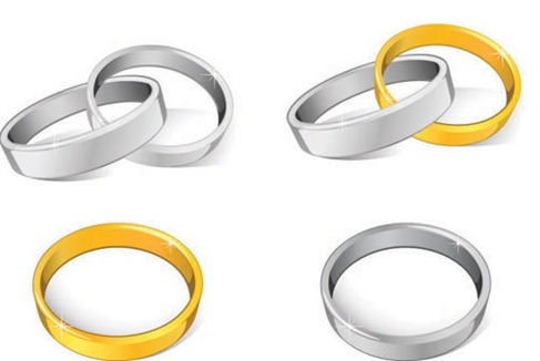 Wedding Rings Vector Preview wedding rings cartoon. Wedding Rings Vector Preview