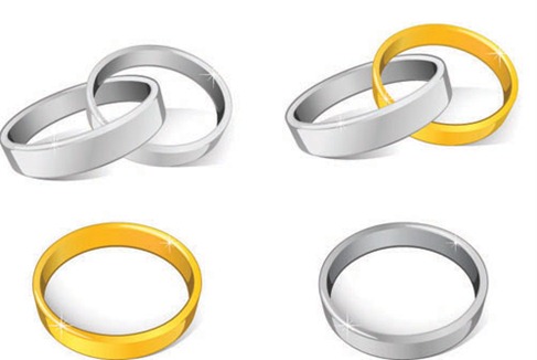 wedding rings cartoon. Wedding Rings Vector Preview