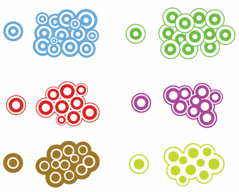 Trendy Circles Vector preview