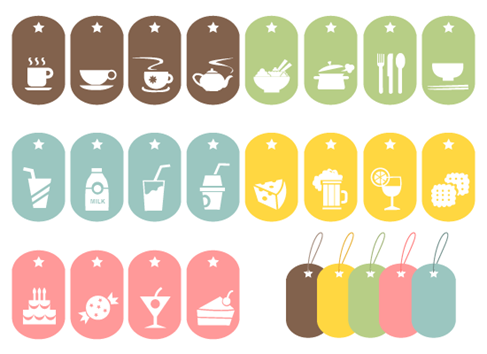 24 food vector symbols free vector graphics all free web