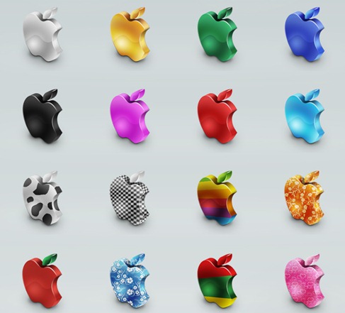 Apple Mac 3D Icon Set