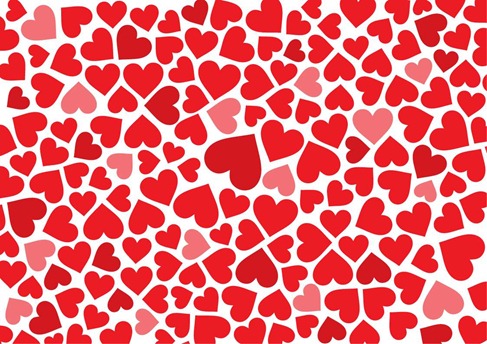 Free Hearts Background Vector Preview
