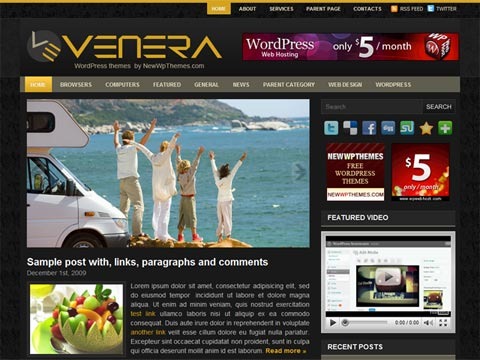 Free WordPress Theme - Venera Preview