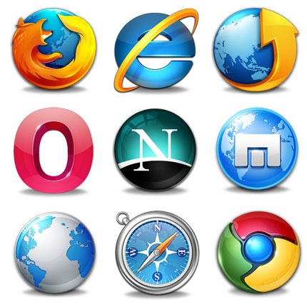 Free Web Browser Icons Preview