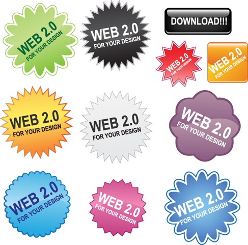 Free Website Buttons on Free Web 2 0 Buttons Vector Pack   Free Vector Graphics   All Free Web