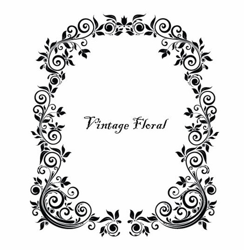 Vector Clipart Free on Vintage Floral Frame Vector   Free Vector Graphics   All Free Web