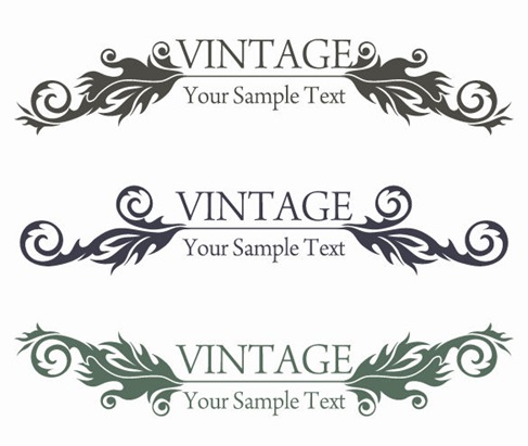 Graphic Design Logo Design on Vintage Style Floral Design Vector Graphic   Free Vector Graphics