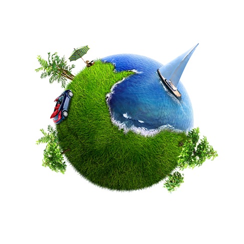 Conceptual Symbol of a Green Earth Globe Graphics | Graphics | All Free