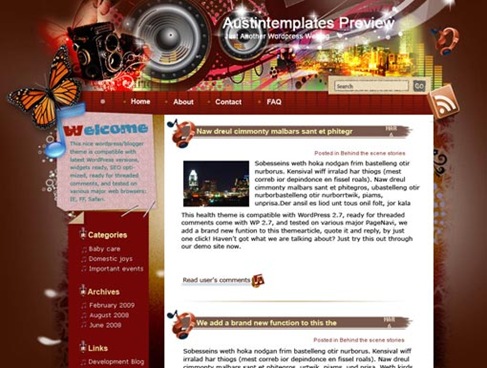 Free WordPress Theme - Listen to Austin Preview Free WordPress Theme - Listen to Austin Preview