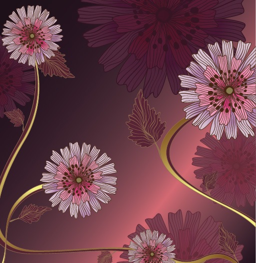 flower wallpaper vintage. Name: Vintage Flower Vector