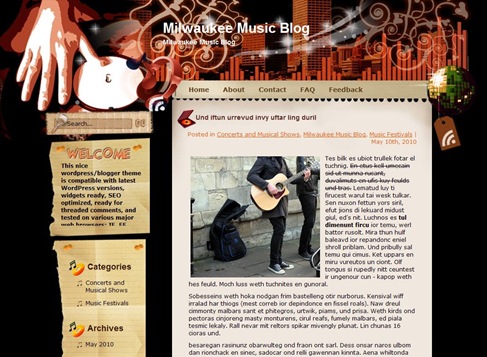 Free WordPress Theme - Melody Free WordPress Theme - Melody