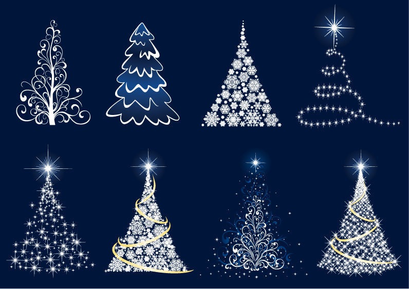 christmas tree clipart vector - photo #49