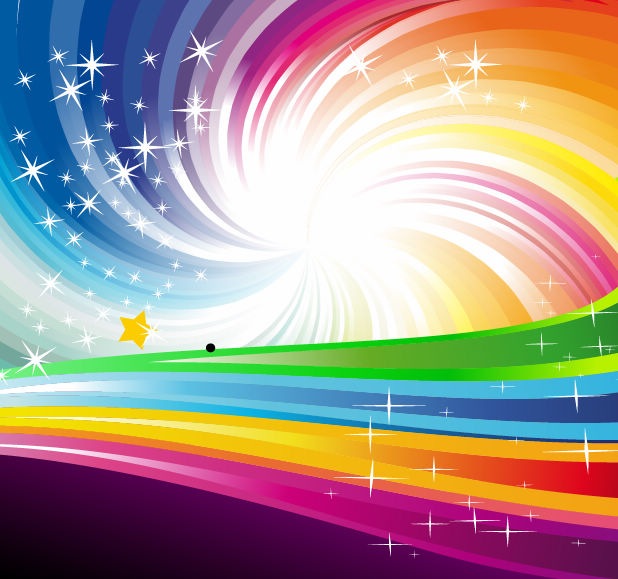abstract wallpaper rainbow. Name: Vector Abstract Rainbow