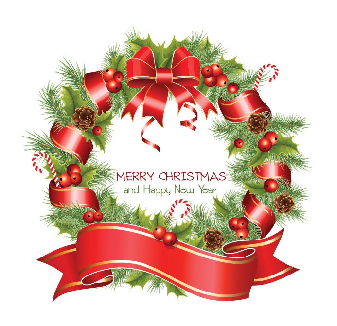 christmas wreath images free clip art - photo #16