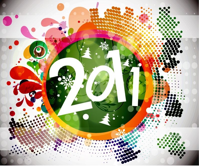 Images Of 2011 New Year. 2011 New Year Floral Backgound