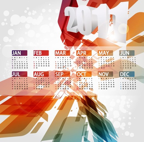 Free 2011 Calendar Vector. Calendar 2011 Vector Download