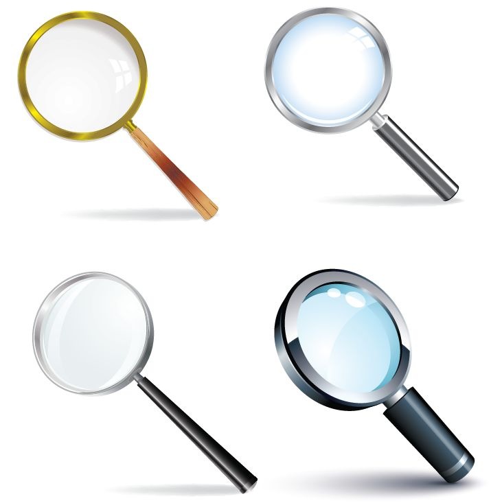 Magnifying Glass Vector Set Free Vector Graphics All Free 