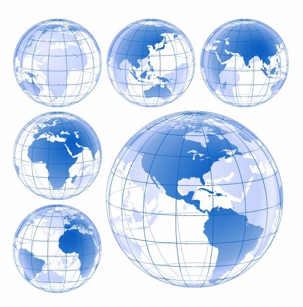 globe clipart blue - photo #49