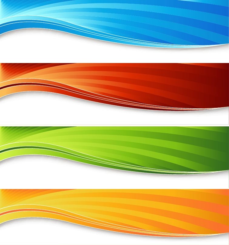 Four Colorful Banners Vector Graphic | Free Vector ...