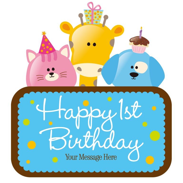 free birthday cards images. Vector Child Birthday Card