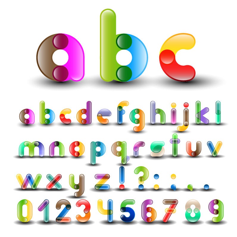 free colorful alphabet clipart - photo #42