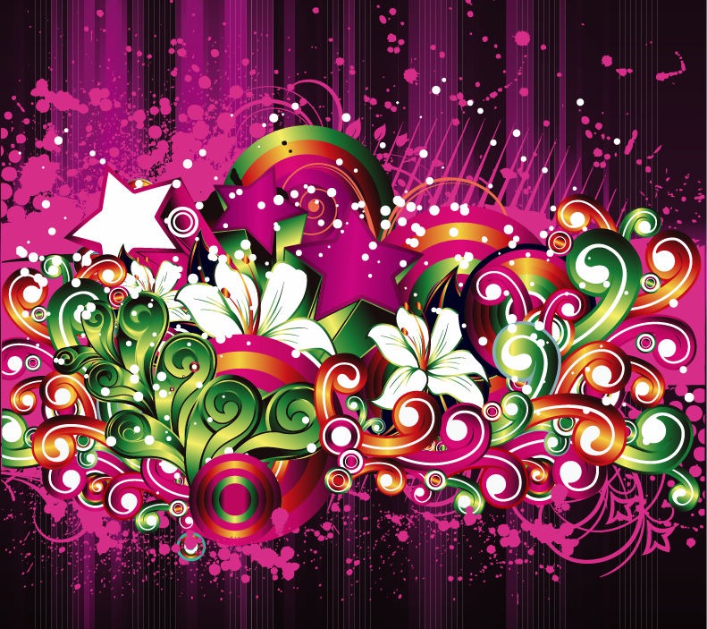 Free Floral Design Vector Background | Free Vector Graphics | All Free