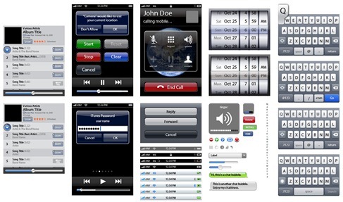 iPhone UI Vector Elements