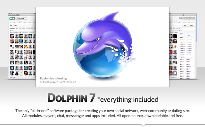 Dolphin dating social network software