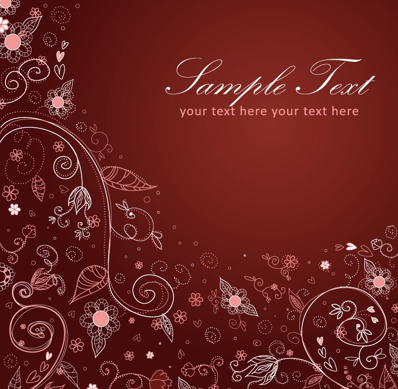 Floral Greeting Card Vector Free Vector Graphics All Free 