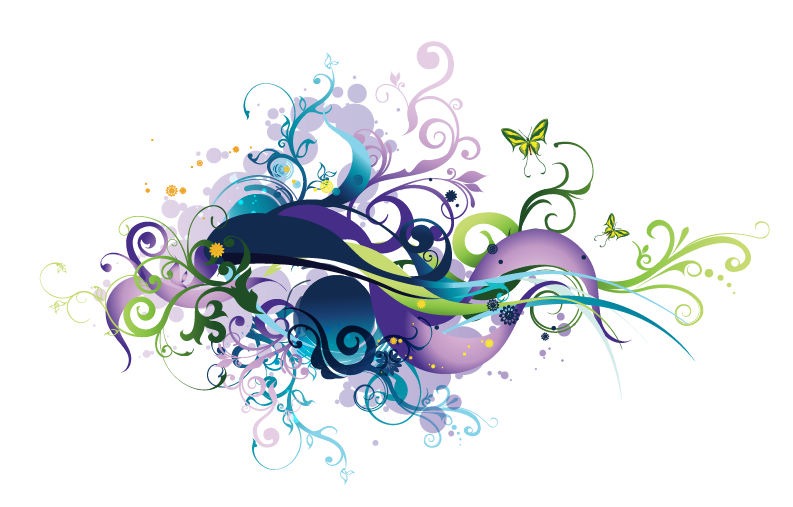 Swirl Floral Vector Graphic Free Vector Graphics All Free Web