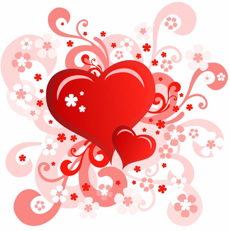 valentine-s-day-card-with-swirl-floral-heart-design-free-vector