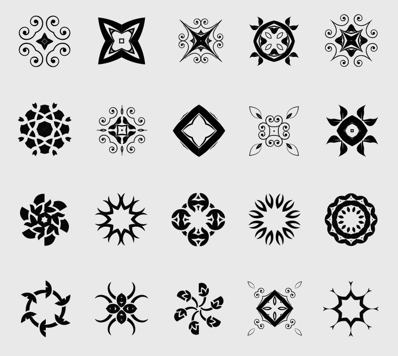 20 Decorative Elements | Free Vector Graphics | All Free Web Resources