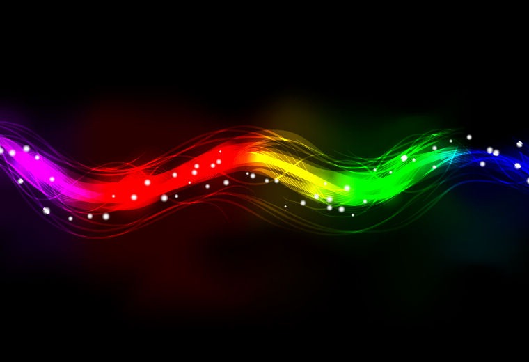 Neon Spectrum Light Effect Background Free Vector Graphics All ...