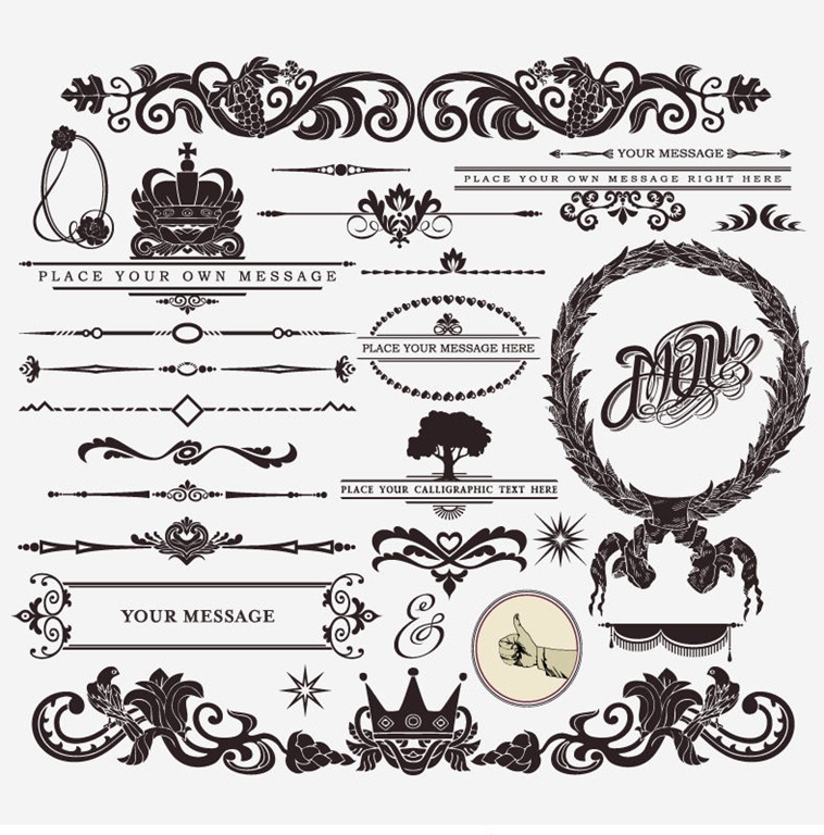 vintage elements clipart free - photo #13