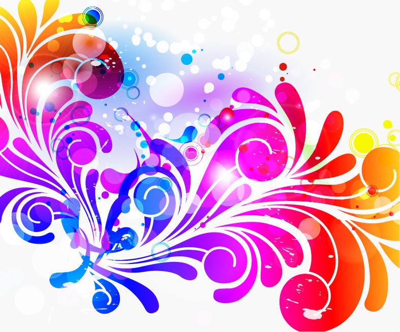 Abstract Design Colorful Background Vector Graphic | Free Vector