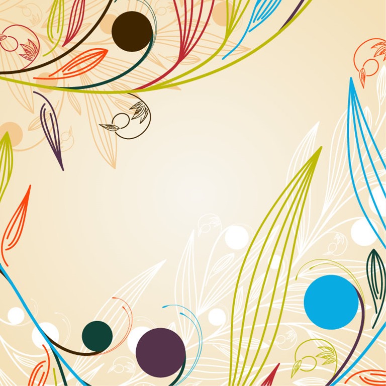 Art Background Designs : Abstract background floral vector graphic free